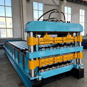 Machine <span class=keywords><strong>de</strong></span> formage à froid pour tôles <span class=keywords><strong>de</strong></span> toiture en acier galvanisé, vente directe <span class=keywords><strong>de</strong></span> Chine - Product Image 1