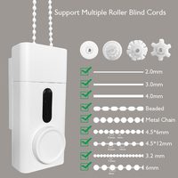 Moteur de rideau intelligent Tuya Zigbee à 3 vitesses réglables avec télécommande pour l'automatisation du salon