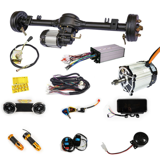 Electric Vehicle Tricycle Rear Axle RATED OUTPUT POWER 1200W Assembly Complete Set of Accessories Support