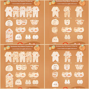 Ropa de bebé unisex utilizable durante todo el año estampado cómodo 100% algodón puro artículos de bebé recién nacido imprescindibles ropa de bebé - Product Image 2