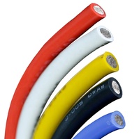 Cable flexible trenzado MultiCore sin halógenos de un solo núcleo 6-16 AWG de silicona de cobre estañado extra suave para automóviles industriales