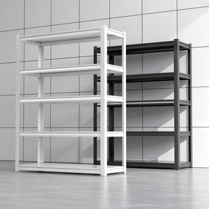 رف تخزين فولاذية متعدد المستويات قابل للتعديل متين سهل التركيب ومحمي من التآكل رف تكديس برشام رف معدني - Product Image 4