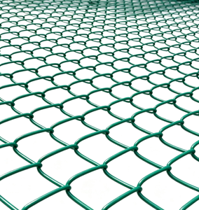 Anti-Corrosion PVC Coated Chain Link Fence, Framed Iron Diamond <b>Wire</b> <b>Mesh</b> Fence for Playground Construction Outdoor Isolation - Product Image 1