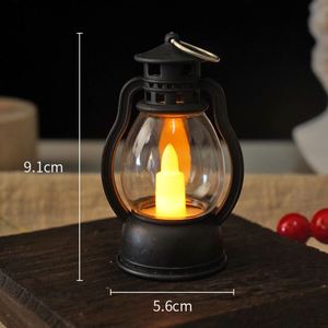 Lanterne LED de style vintage, mini lampe à huile, décorations pour la fête de l'Eid Mubarak, Ramadan, Noël, décorations de table sans flamme - Product Image 4