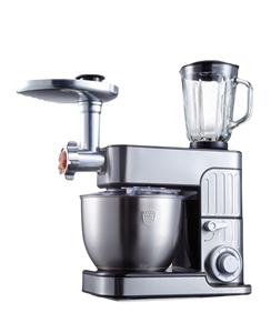 Robot de cuisine électrique pour usage domestique, <span class=keywords><strong>7L</strong></span>, acier inoxydable, 1300W, mélangeur alimentaire avec crochet pétrisseur et coupe-légumes, moteur en cuivre pur - Product Image 2