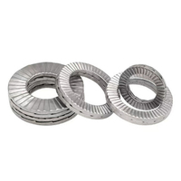 DIN25201 Dacromet Joint plat auto-serrant antichoc à double épaisseur avec dents 1/4 5/16 3/8 7/16 1/2 9/16 5/8 3/4