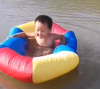 Fauteuil flottant moderne pour piscine extérieure, pour enfants et adultes, avec housse amovible, pour le plaisir et la détente