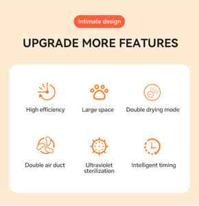 Séchoir à cage carré grand volume d'air 67L pour chiens Secadora De Perros Séchoir à cage commercial silencieux pour chats et chiens - Product Image 6