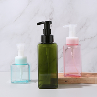 Bouteille en plastique PETG transparente vide pour savon pour les mains, shampoing, avec pompe à mousse, 100 ml, 250 ml, 300 ml, 450 ml, 650 ml