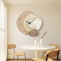Reloj de Pared Decorativo Moderno de Lujo de 40 cm, Reloj de Pared Grande Contemporáneo con Luz Nocturna, Decoración de Arte de Pared de Lujo 2025, Dropshipping