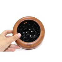 Plateau de Go en Jade Naturel de Haute Qualité, Agate Blanche et Noire, Tablero Baduk
