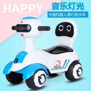 Ride On Car For Kids 4 Wheels Anti Tipping Plastic Toy Vehicle With Music Lights Age 1 3 Years - Product Image 5