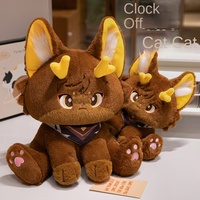 Boneka Kucing Jam Dinding Nuanyou Dimensi Kedua, Boneka Besar, Bantal Anime, Desain Lucu, Isi Kapas PP, Untuk Pesta Remaja