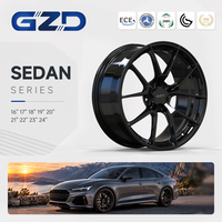 Roda Mobil Penumpang Warna Hitam Laris Manis, Roda Aluminium Tempa Kustom untuk Toyota RAV4 Subaru Forester