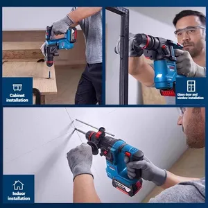 <span class=keywords><strong>สว่าน</strong></span><span class=keywords><strong>โรตารี่</strong></span>ไร้สาย <span class=keywords><strong>Bosch</strong></span> GBH 18V-18X 18V Brushless, ดอกสว่านคอนกรีต ONECHUCK 18 มม. กำลังกระแทก 1.5J - Product Image 6