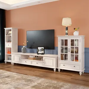 आधुनिक स्वरूप और घरेलू फर्नीचर एलईडी टीवी स्टैंड आधुनिक लकड़ी टीवी स्टैंड कैबिनेट