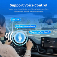 AuraStarPlay Mini Ultra3-2air Adaptador Inalámbrico CarPlay Bluetooth WiFi Dongle Smart Auto Link para Android y Apple