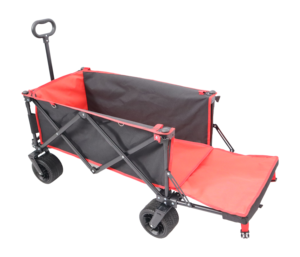 Chariot de plage pliable robuste HRF Factory Table, chariot utilitaire pliable avec hayon ouvert, roues tout-terrain - Product Image 3