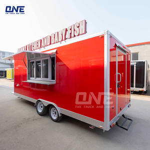 Remorque de nourriture carrée de 6m Toutes les couleurs Restaurant mobile disponible - Product Image 1
