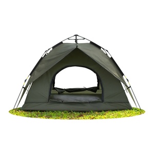 Tente de camping portable entièrement automatique pour usage domestique, double couche, tissu Oxford, quatre saisons, imperméable (1000-1500 mm), 2 personnes, extérieur - Product Image 1
