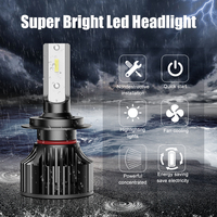 Phares LED en aluminium RCJ 12V 12000LM 6000K H1-H11 IP68 étanches, compatibilité universelle, ampoules LED pour voiture
