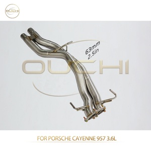 Tubos de Acero Inoxidable, Tubo Resonante para Porsche Cayenne 957 3.6L, Tubos Delanteros de Escape, Piezas de Alto Rendimiento para Automóviles - Product Image 2