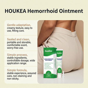 Crème Houkea <span class=keywords><strong>pour</strong></span> les hémorroïdes internes et externes mixtes, soulageant les démangeaisons anales, la douleur rectale, les saignements et les protubérances. - Product Image 6
