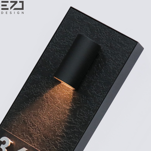 ป้ายเลขห้องพักโรงแรม EZD แบบกำหนดเอง ป้ายเลขห้องพัก 3 มิติ ทำจากสแตนเลสและอะคริลิค สำหรับโรงแรมหรู รีสอร์ท และวิลล่า - Product Image 5