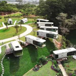 Casa prefabricada Resort Villa House Modern Capsule Cabin Hotel Portable Space Capsule House - Product Image 2