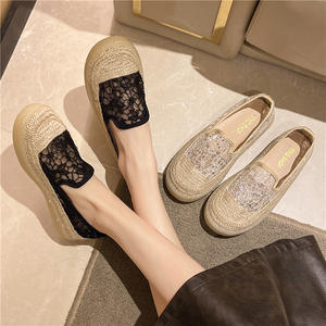 Mocasines planos de verano para mujer con recortes de malla, zapatos planos con fragancia de <span class=keywords><strong>pescador</strong></span> de un pie, cierre deslizante - Product Image 1