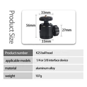 360 Degrés Pivotant Rotatif <span class=keywords><strong>Photographie</strong></span> appareil photo Trépied 1/4 mini rotule Adaptateur de <span class=keywords><strong>montage</strong></span> pour monopode selfie bâton - Product Image 3