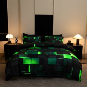 Home Four-Piece <b>Bed</b> Set Factory Custom Soft and Breathable Polyester Fiber, Cozy Touch, Durable Build, <b>Easy</b> Care Bedding - Product Image 6