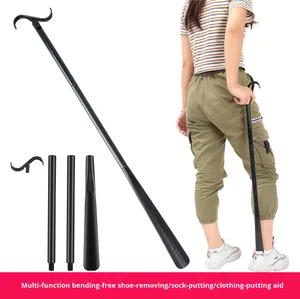 Home Daily Use Long-Handle Shoe Horn for Elderly Pregnant Women Disabled Lazy People-Multifunctional Assistive Tool <b>Socks</b> - Product Image 4