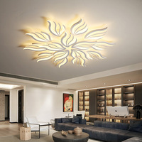 Nouvelle Plafonnier LED Moderne en Acrylique 2026 avec Télécommande, Lumière Chaude et Blanche Dimmable pour Chambre, Salon, Bureau, Faible MOQ