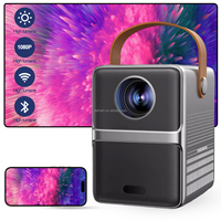 Proyector Nativo 1080P con Motor Óptico Android 13, Compatible con Decodificación 4K, WiFi, Enfoque Motorizado, Corrección Trapezoidal Electrónica, Cine Portátil