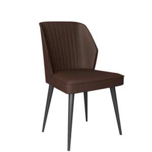 Modern Hotel French Leather PU <b>Upholstered</b> Luxury Lounge Cafe Dinning Restaurant Kitchen Dinner Dining Room <b>Chair</b> - Product Image 4