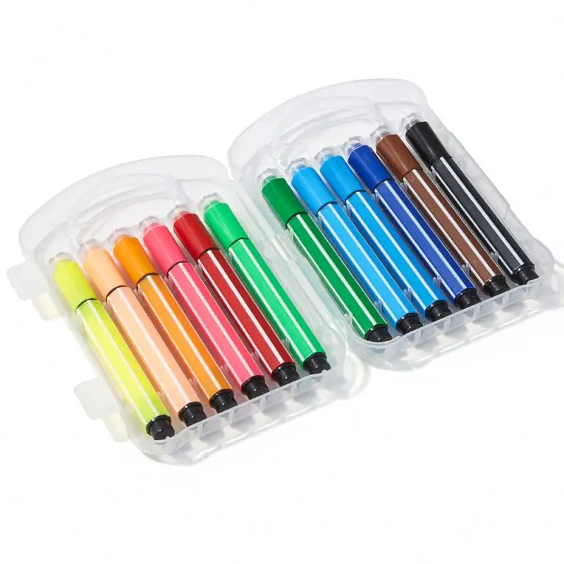 أقلام تلوين قابلة للغسل للأطفال, 48 لون ، أقلام تلوين مائية ، مستلزمات مدرسية ، أقلام ألوان أكريليك ملونة للرسم على الجدران