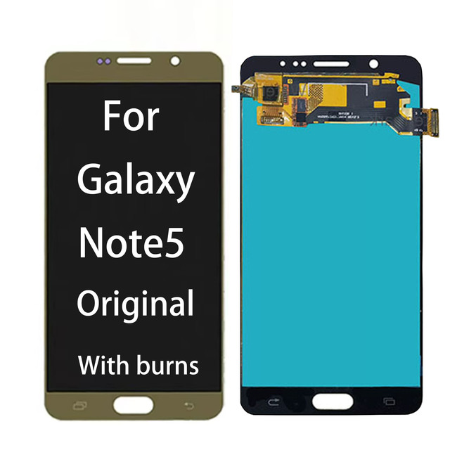 5.7 Inch Applicable for Samsung for Galaxy Note5 LCD Display Panel Matrix Module LCD Touch Strip Digitizer Replacement Mobile
