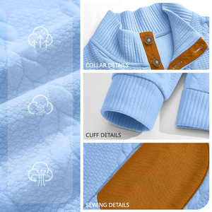 Maglione a Collo Alto da <span class=keywords><strong>Uomo</strong></span> <span class=keywords><strong>Taglie</strong></span> Forti, Vestibilità Ampia, Maniche Lunghe, in Maglia, Traspirante, in Poliestere, Stile Retrò, Tinta Unita, per Autunno - Product Image 3