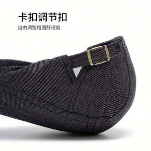 Casquette plate rétro réglable pour artistes, style Ivy, en coton, idéale pour la chasse, la conduite et le golf - Product Image 6