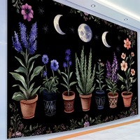 Tapisserie murale en polyester à motifs variés, résistante à la décoloration, légère, facile à accrocher, art mural, vente en gros