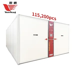YFDF-768SL incubator egg hatching fully automatic large capacity 80000pcs S-Line single stage common use PS JW EU standard