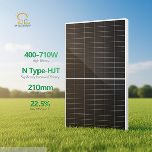 แผงโซลาร์เซลล์แบบสองหน้า N-type PERC ประสิทธิภาพสูง 605W-625W แบบฮาล์ฟเซลล์ โมโน PV พร้อมชุดอุปกรณ์ รับประกัน 12 ปี สำหรับโครงการขนาดใหญ่ - Product Image 1