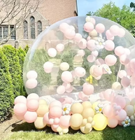 Maison gonflable transparente de bulle de dôme d'amusement de maison de bulle de rebond avec le ballon