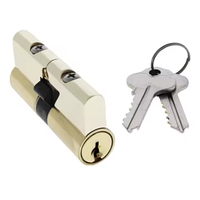 Cylindre en laiton E10 profil européen 62 mm 5 goupilles, rainure à clé sur mesure disponible, clé maîtresse en laiton, support ODM OEM, directement de l'usine