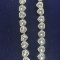 Collar, Pulsera y Aretes de Cristal Brillante en Forma de Corazón, Modernos y Populares, Son Excelentes Regalos