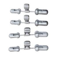 Amortisseur de vibrations asymétrique galvanisé de type 4D Stockbridge avec tiges de préhension préformées Raccords de ligne de transmission