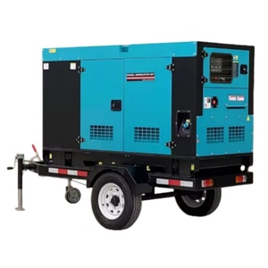 Générateur diesel silencieux à démarrage automatique mobile chinois avec remorque certifié ISO 220V/110V - Product Image 2
