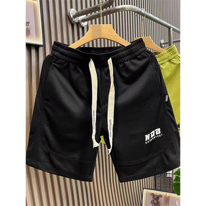 Shorts décontractés pour hommes, nouvelle collection été 2025 - Style rétro européen, imprimé sport, pantalon cinq-quarts avec <span class=keywords><strong>taille</strong></span> <span class=keywords><strong>élastique</strong></span> et poches - Product Image 2