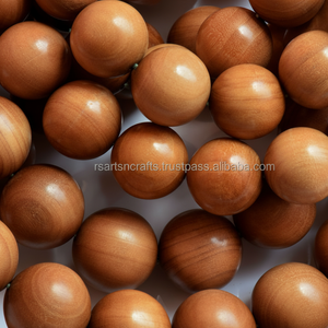 ลูกประคำไม้จันทน์อินเดียริดดี ซิดดี กลิ่นหอมหวานติดทนนาน ลูกประคำทรงกลมอายุมากกว่า 50 ปี สำหรับใช้ในพิธีกรรมทางศาสนา - Product Image 1